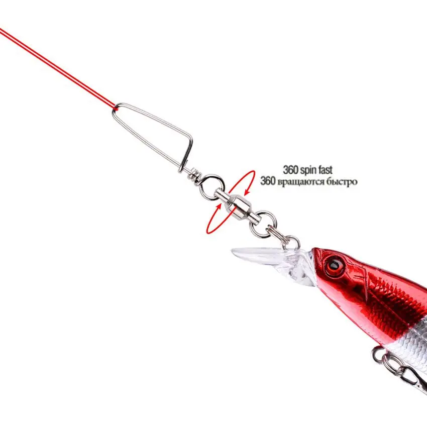 50 шт. вертлюг с шарикоподшипн – обзор и цена Fishing Hook Stainless Steel
